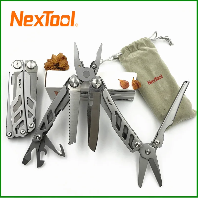

NexTool Flagship Pro EDC Tools 16 в 1, многофункциональные плоскогубцы, складные карманные ножи, уличный многофункциональный карманный портативный набор ручных многофункциональных инструментов