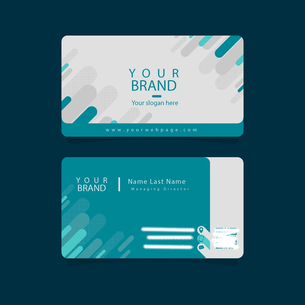 200PCS Cartões Personalizados com Logo, Impressão Colorida em Ambos os Lados, Cartões de Agradecimento Laminados e Impermeáveis, Cartões de Presente, Cartões de Controle de Acesso B