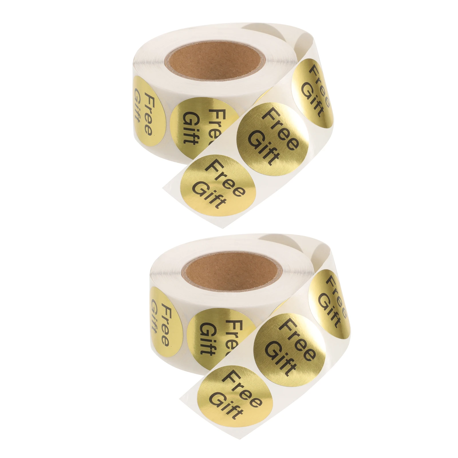 1000 قطعة من ملصقات الهدايا المجانية لمتجر البيع بالتجزئة، شارات التعبئة والتغليف المزخرفة ذاتية اللصق، ملصقات تقدير العملاء