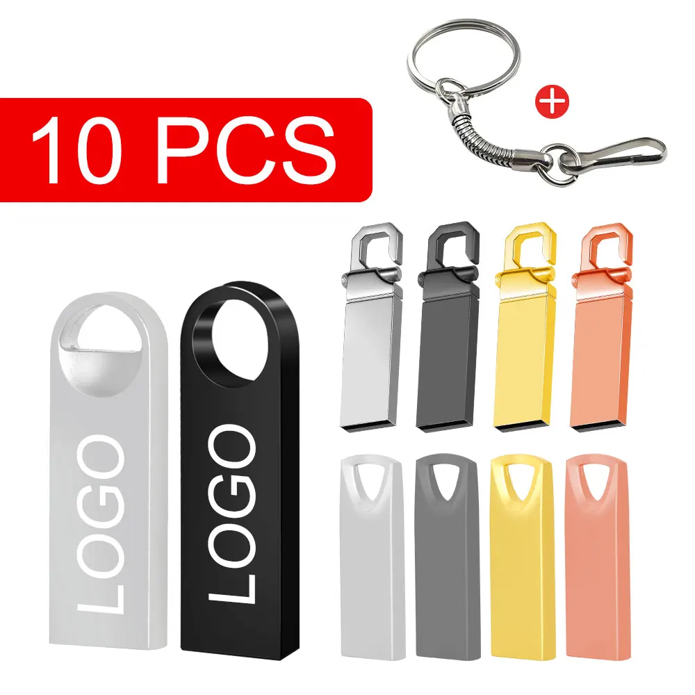 

Custom LOGO 10PCS USB 2.0 Flash Drive 64GB 32GB High speed Pen drive 16GB Memory stick Creative gift U disk USB FLASH DRIVE 8GB