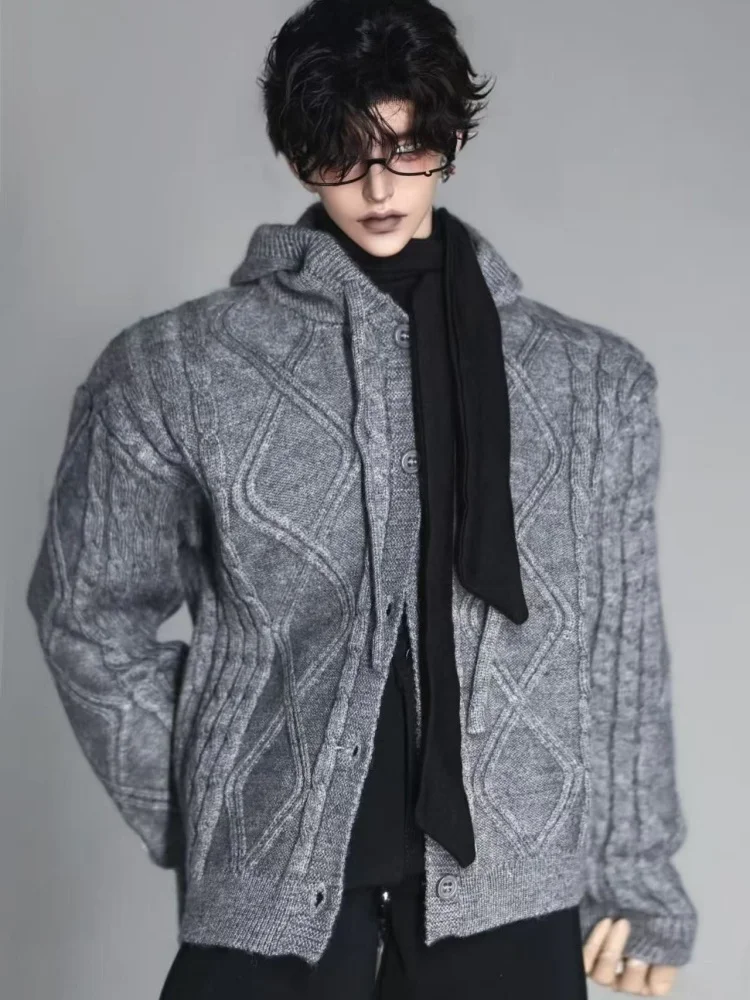 

BJD Doll Clothes For 75cm 77cm Dolls Black White Grey Sweater Coat Dolls Clothing Accessories(No Doll)