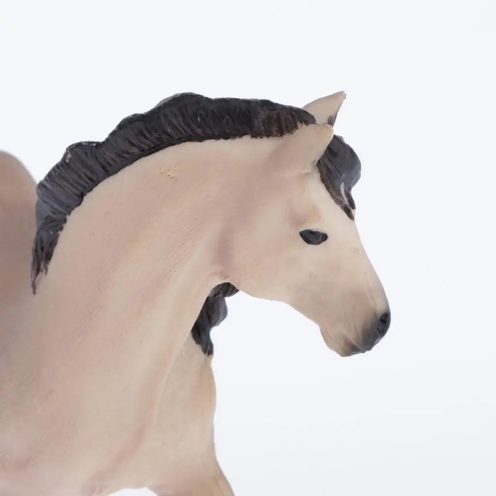 Simulación caballo andaluz figura Animal modelo decoraciones para el hogar/juguete educativo para niños