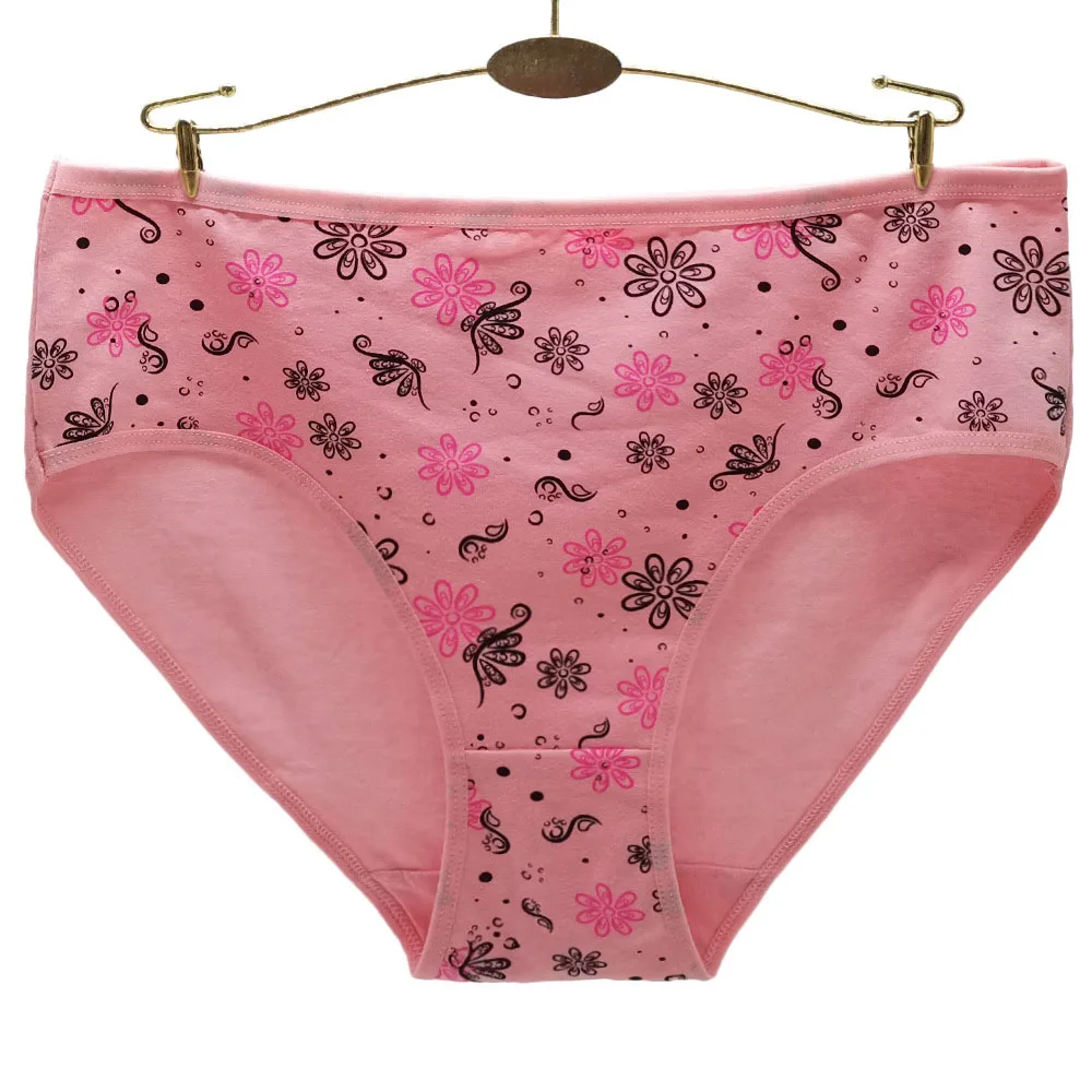 Women Underwear Cotton Briefs Plus Size Panties Woman Pants Lingerie Lady Knickers Girl Intimate 4XL 3XL 2XL 3 Pieces/Lot