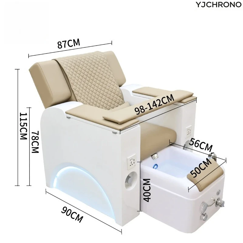 

Foot Bath Chair Pedicure Chairs Salon Nail Salon Foot SPA Massage Furniture Electric Back Massage Lift Type Backrest