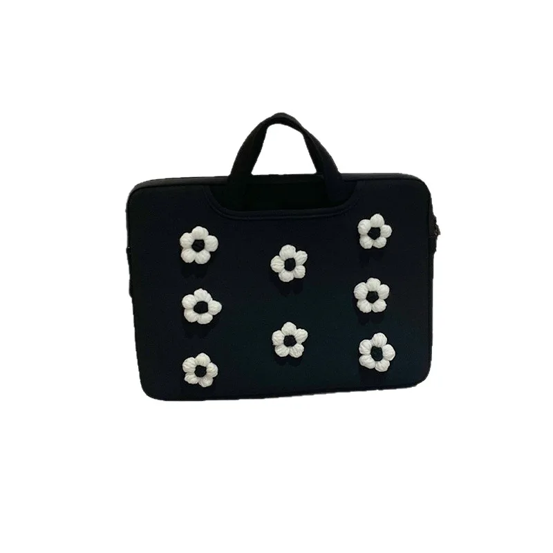 Bolso ligero para ordenador portátil con flores coreanas Ins para mujer MacBook Air Pro 13,3 13,6 14 15 15,6 maletines de 16 pulgadas bolsas para portátil a prueba de golpes