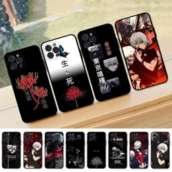 Anime Tokyo Ghoul Phone Cases For iphone 16 15 14 11 12 13 Pro Max 7 8 Plus Mini X XR XS SE Soft Shockproof Coque Funda