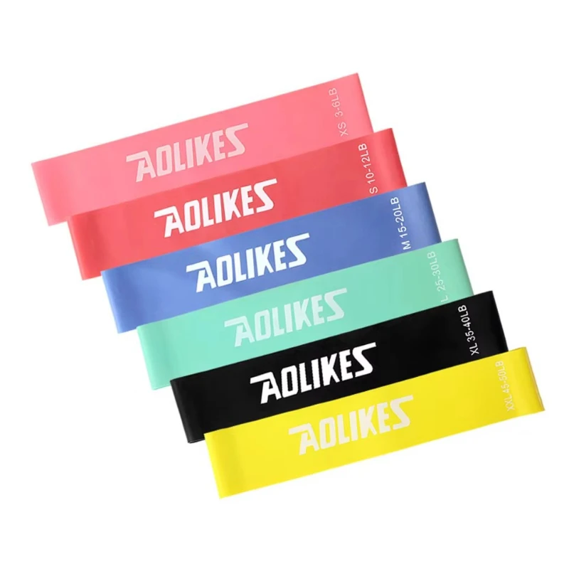 Colorful Tension Belt Elastic Belt Yoga Fitness Tension Ring Plastic Leg Core Sports Gym Home Exercise Ring Resistance Belt Suit
