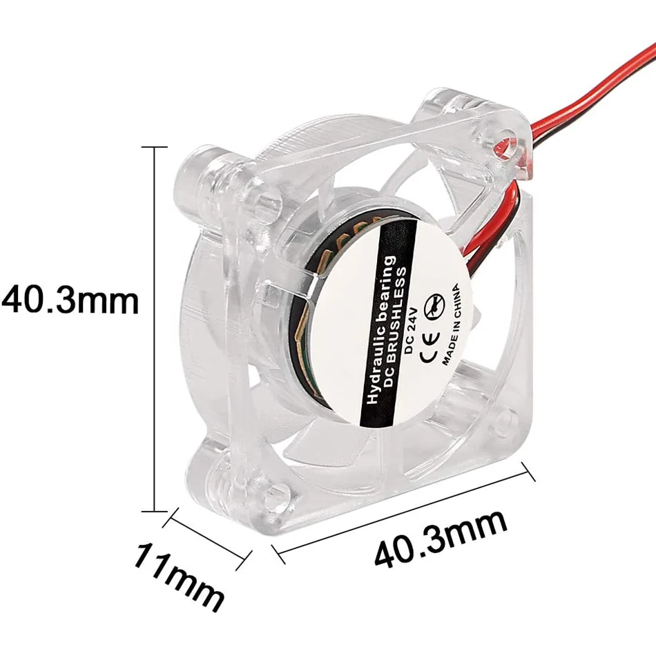 Cooling Fan LED Light PC Computer 4010 5v/12v/24V Case Fan Controller 2Pin Ultra Bearing Heatsink 3D Printer Parts