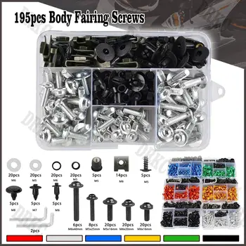 195 件摩托車整流罩螺栓螺絲套件螺帽夾適用於 VOGE 250rr 300rr 525rr 250 rr 500R 525R 525 R 300DS 500DS 300 500 DS 10 best sales voge 500 ac - №10