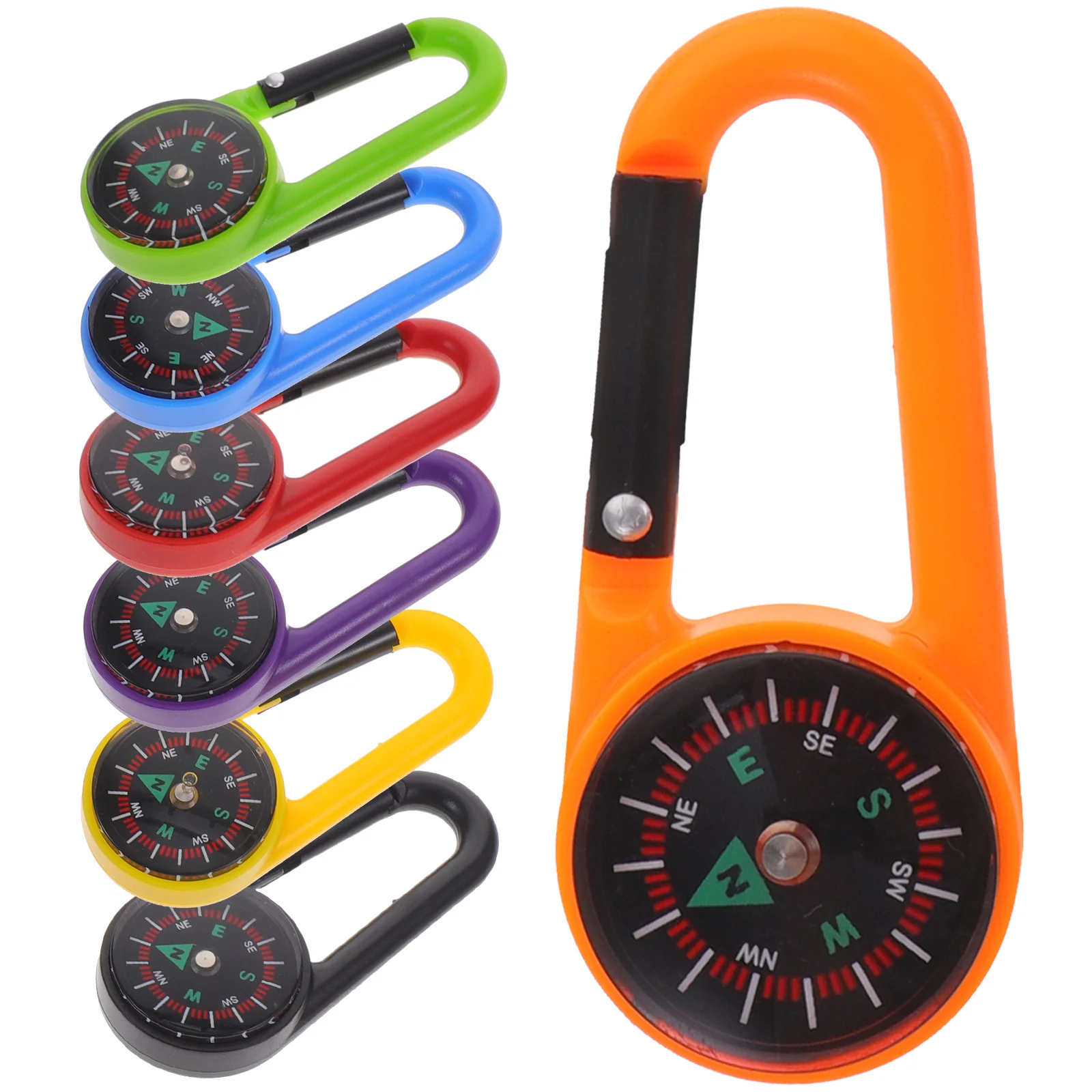 12 قطعة حلقة تسلق البوصلة في الهواء الطلق تسلق البوصلة جيب المشي لمسافات طويلة التخييم ملحق المفاتيح التخييم ملحق #3