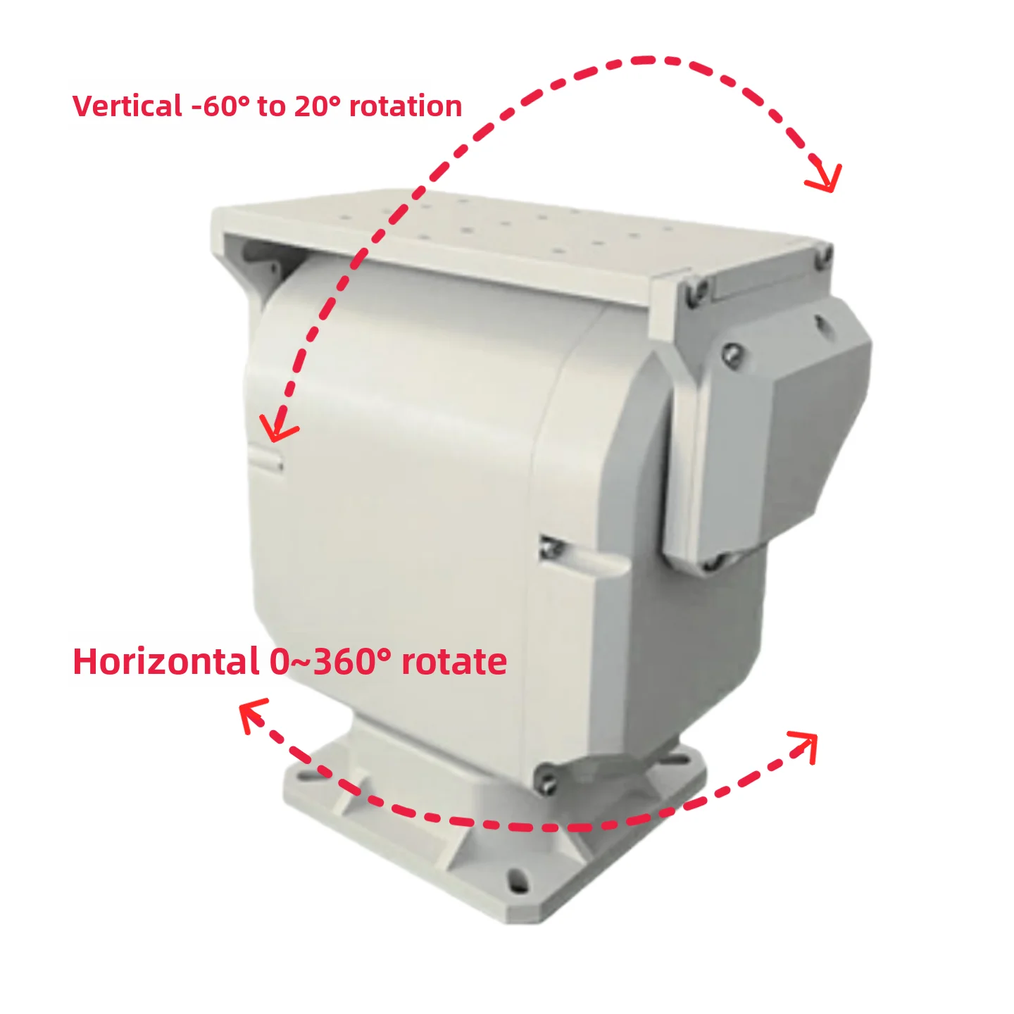 Intelligent Variable Speed Light-Duty Pan Tilt Head – High Precision ±0.1° for CCTV/PTZ Camera, Customizable for OEM Projects