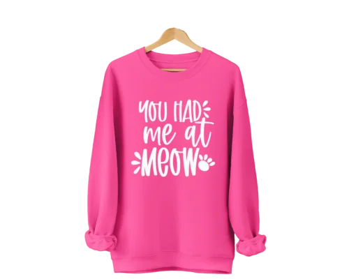 Polarshe du hattest mich bei miauen, süße katze, lustige katze, katze mom, katze liebhaber/sweatshirt