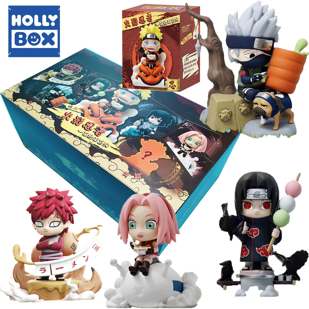 

Wholesale Original HOLLY BOX Naruto Shippuden Ichiraku Ramen Series Blind Box Desktop Model Decoration Ornaments Surprise Gifts
