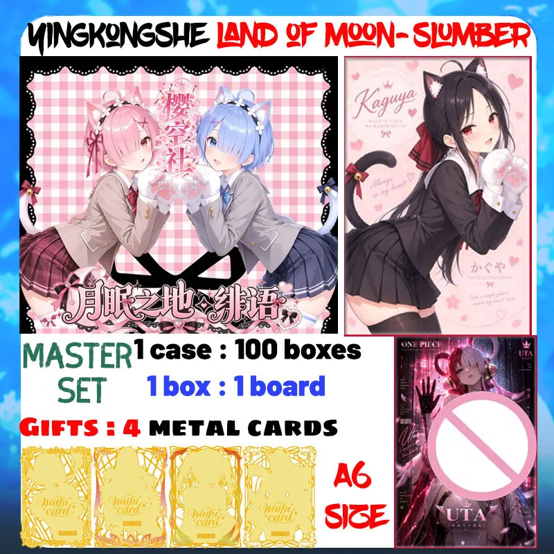 Wholesale 2026 Newest YingKongShe Land of Moon-Slumber A6 Board Waifu Goddess Collection Cards TCG CCG Tendy Toys Birthday Gifts