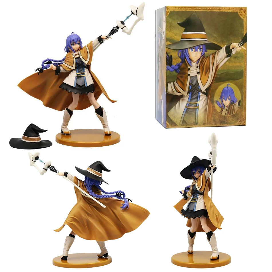 25cm Magician Roxy Migurdia Action Figure Mushoku Tensei：Jobless Reincarnation Anime Figure PVC Adult Collection Model Doll Toys