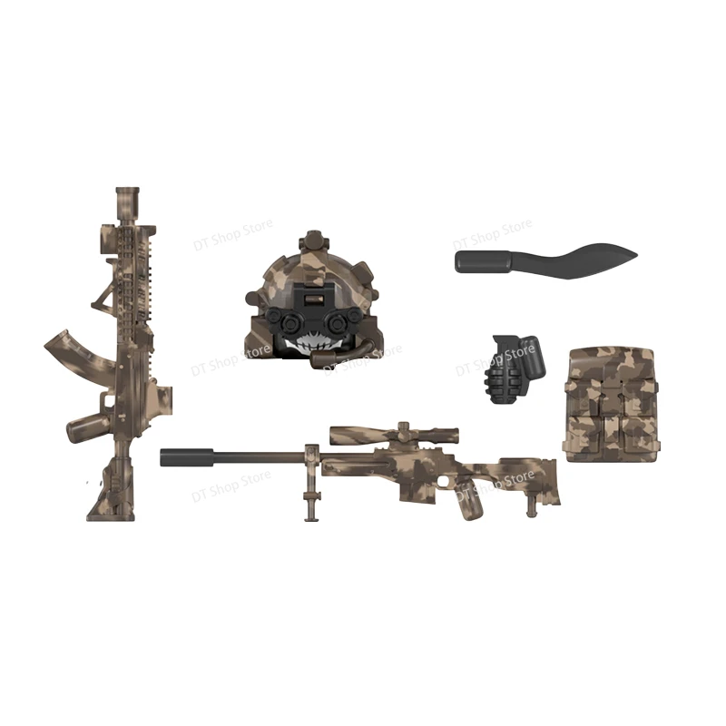 เกมใหม่การศึกษาตัวเลขการกระทําทหารอุปกรณ์เสริมอาวุธ Building Block ของเล่นสําหรับของขวัญเด็ก WM2598-WM2603