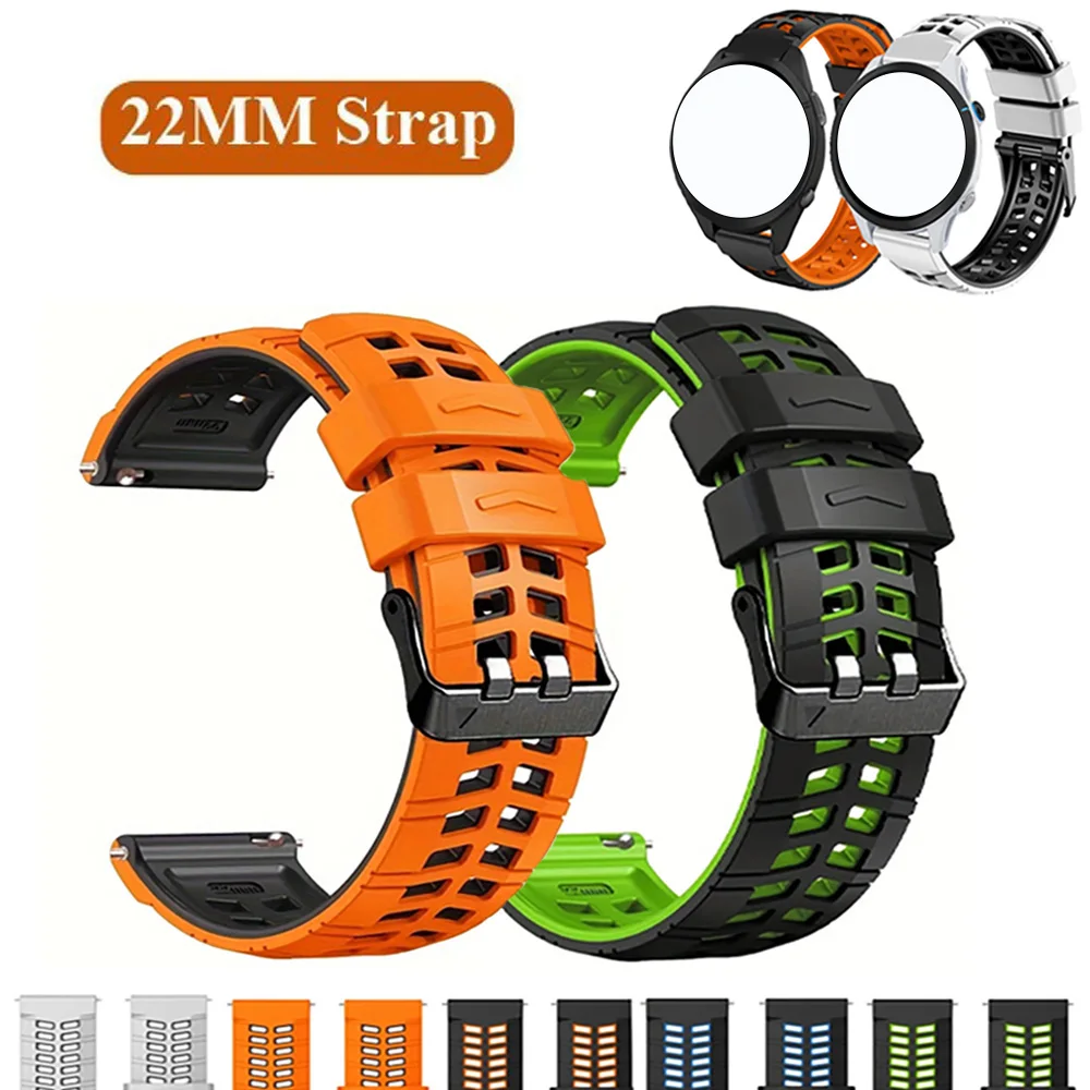 22mm Uhrenarmbänder für COROS PACE 4/ APEX 4 42mm Silikonarmband für Polar Grit X-Pro/Vantage M-M2/COROS PACE 3 Armband