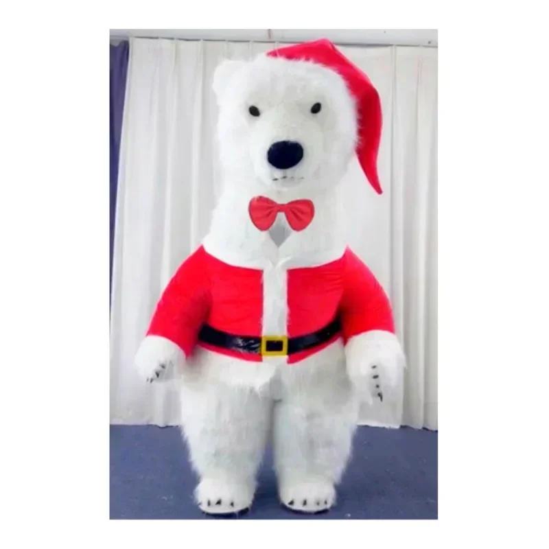 

Inflatable Polar Bear Panda Costume for Advertising Christmas Street Funny Teddy Bear Mascot Costume Birthday Party Cosplay Suit