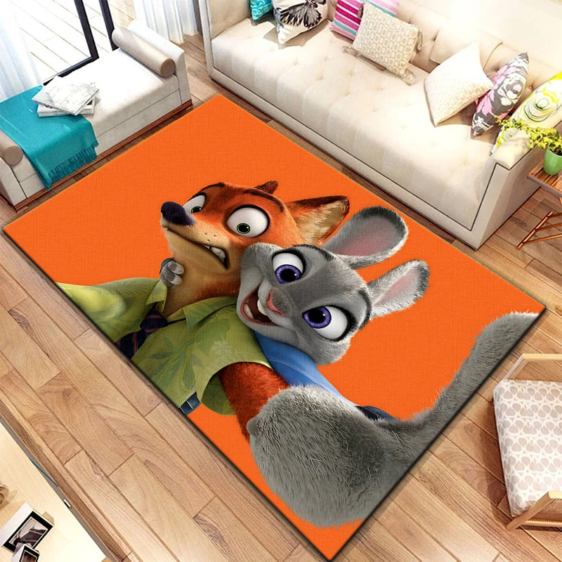 

Zootopia Cartoon Printed Carpet, Living Room Bedroom Floor Mat Kitchen Mat Bedroom Mat,bedroom Birthday Gift Yoga Mat,Carpet