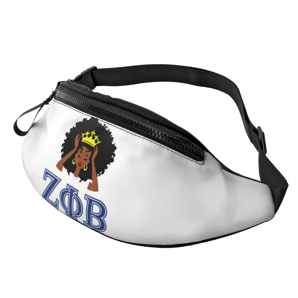 Zeta Phi Beta Pack de Fanny personalizado para homens e mulheres, bolsa de cintura para correr, bolsa de dinheiro, bolsa, ZOB, rei, rainha, 1920