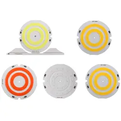 Bombilla LED COB redonda, lámpara para luces de trabajo DIY, iluminación de decoración del hogar, 50mm de diámetro, Chip COB Circular, LED blanco frío, DC 3V, 4V, 3,7 V