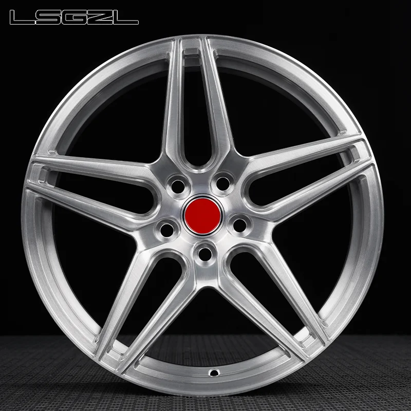 Forged Alloy Wheel Monoblock 5x120 5x114.3 5x130 16 18 20 22 Inch 5 Spoke Brush Concave For BMW AUDI C8 Luxury Car Wheels Rims