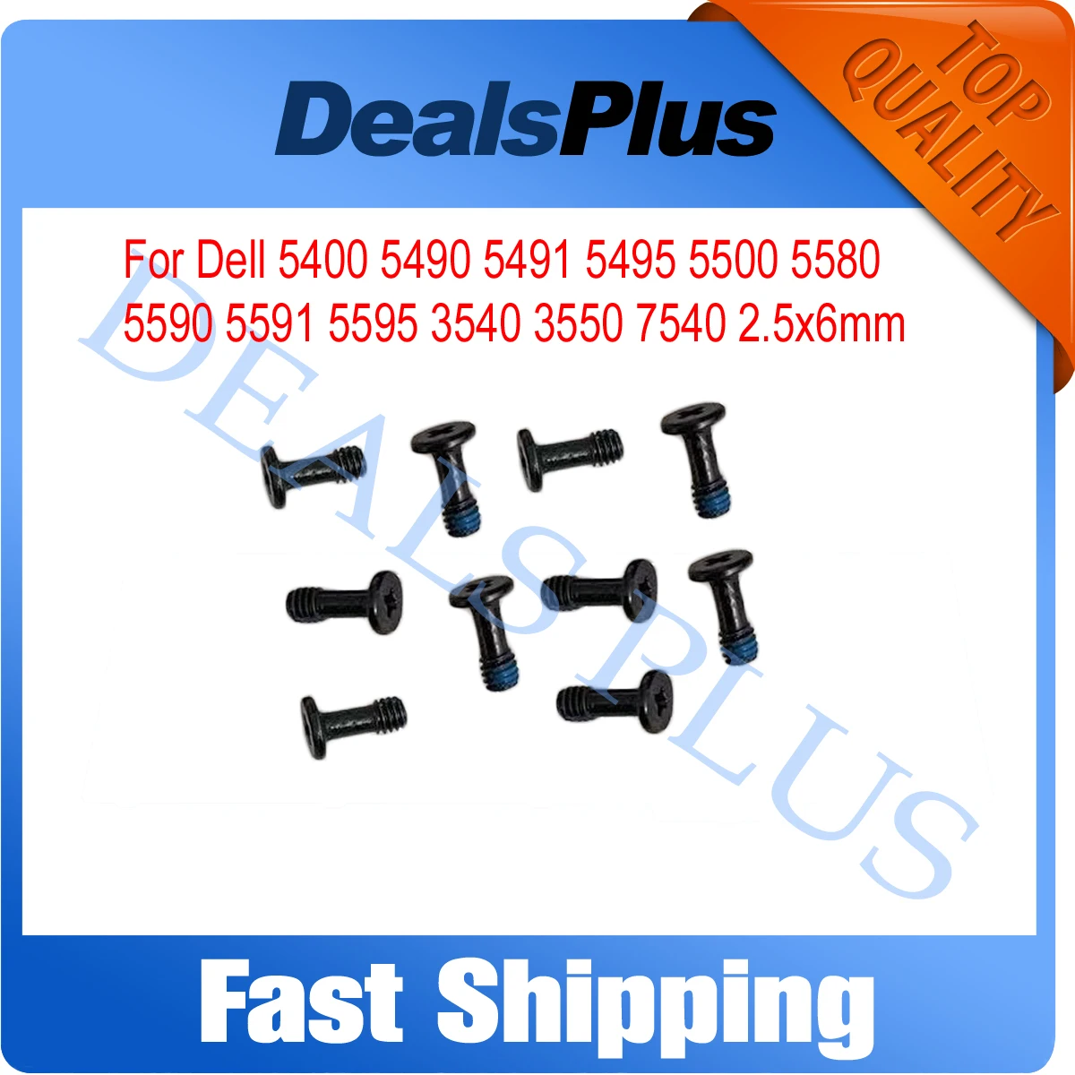 10 unids/set tornillos de carcasa inferior de repuesto para Dell Inspiron 5400 5490 5491 5495 5500 5580 5590 5591 5595 3540 3550 7540 2,5x6mm