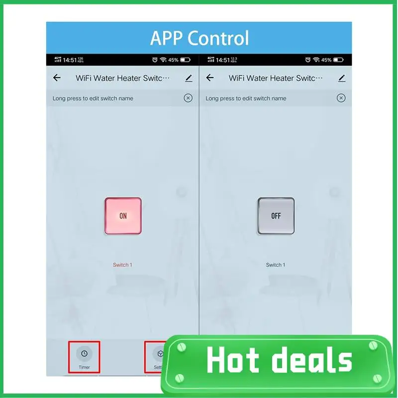 

AC62-Smart Life Boiler Switch Wifi 20A High Power Circuit Breaker For Lighting Water Heater A/C Works For Google Home Alexa A
