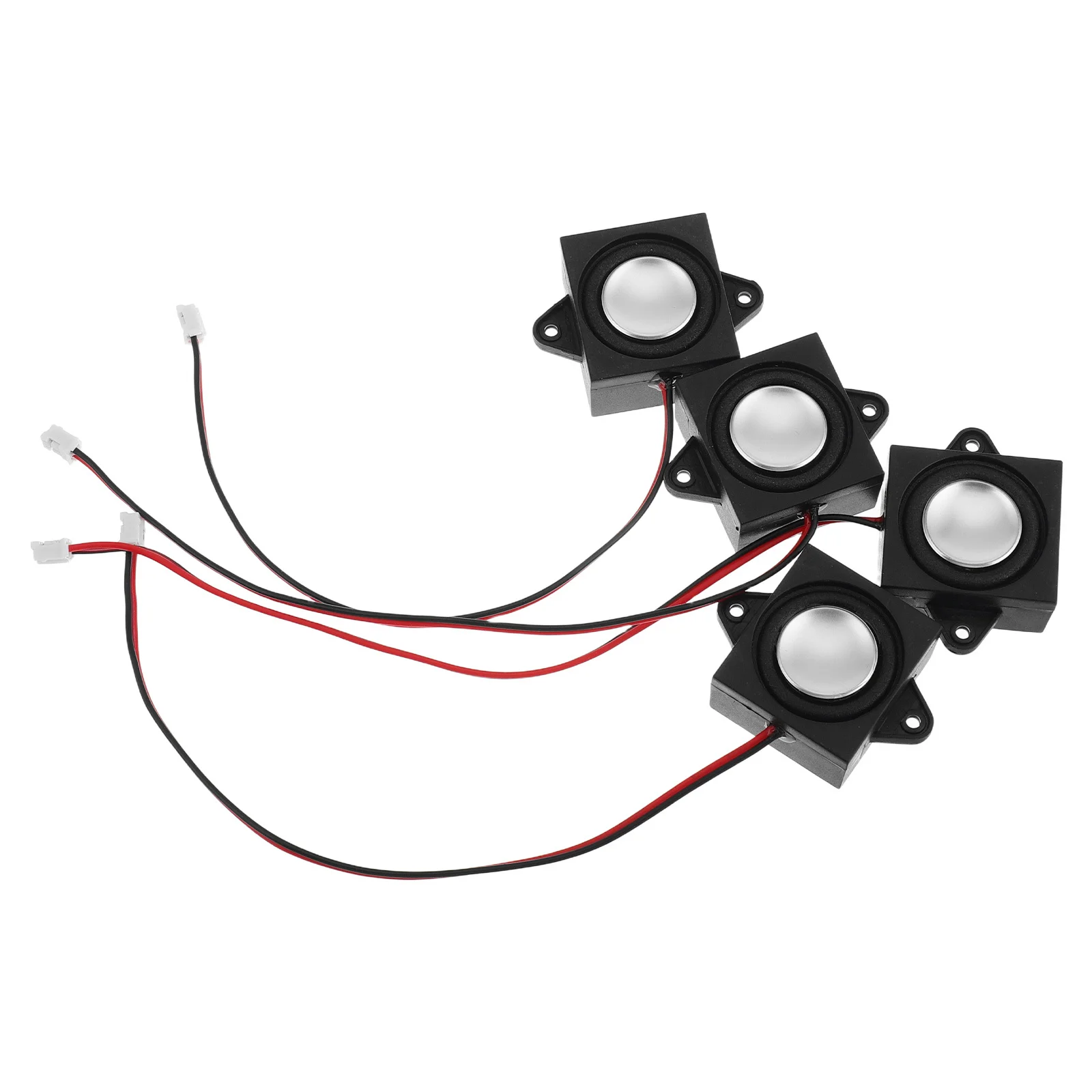 

4pcs Small External Speaker Audio Plug Connector Mini Soundbar For Desktop Computer Laptops Portable Line-In Speakers Multimedia