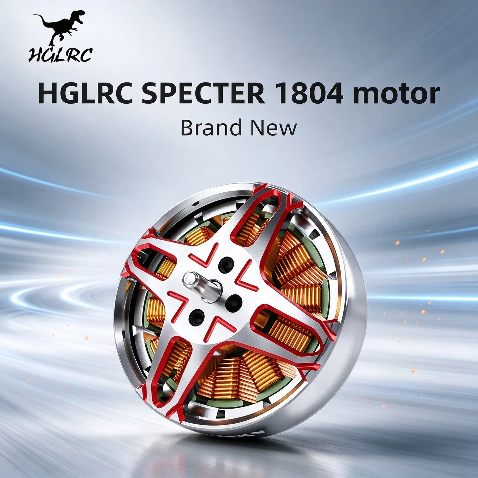 HGLRC SPECTER 1804 2450KV 4-6S Brushless Motor for 5-6 Inch Props FPV Freestyle Drone DIY Spare Parts