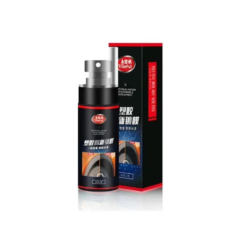 Leather Coating Spray Car Plastic Repair Polishing Coating Spray Back To Black Gloss Long-lasting Plastic Refurbishment Liquid