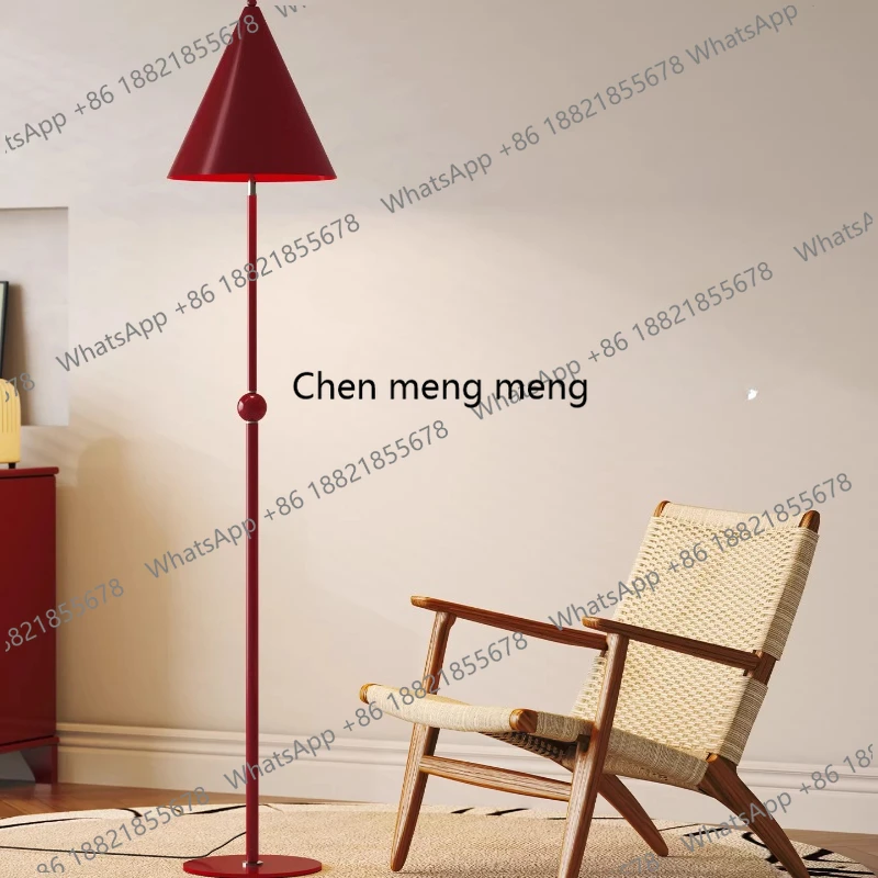 

Festive atmosphere floor lamp living room sofa side retro red decoration bedroom study vertical lamp