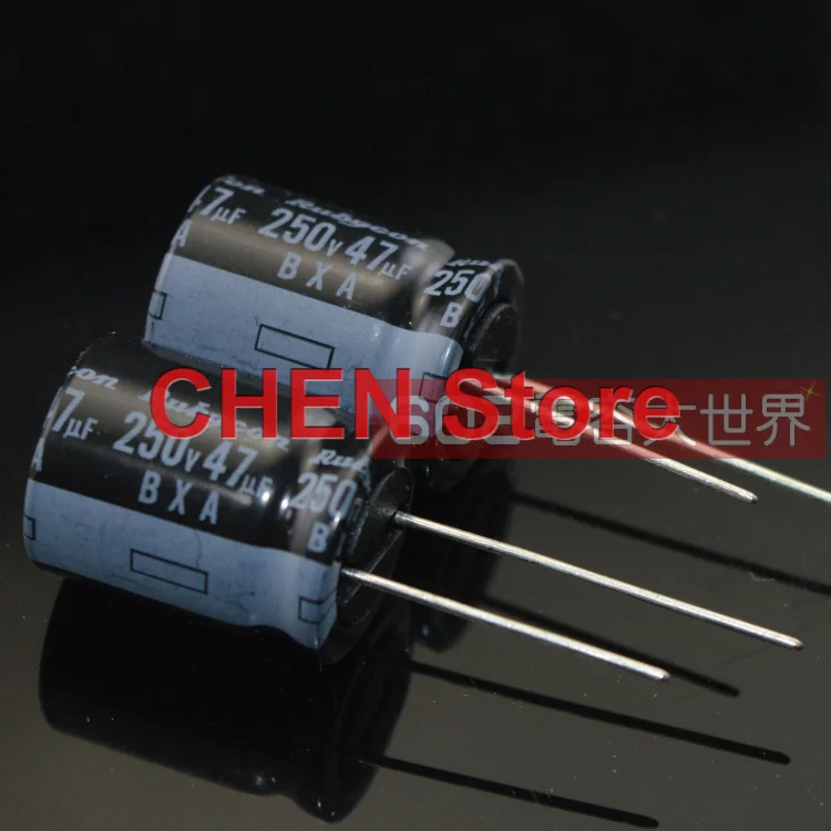 20PCS/50PCS Japan Rubycon BXA 250V47UF 12X20MM 105 Degree 47UF/250V Aluminum Electrolytic Capacitor 47UF 250V