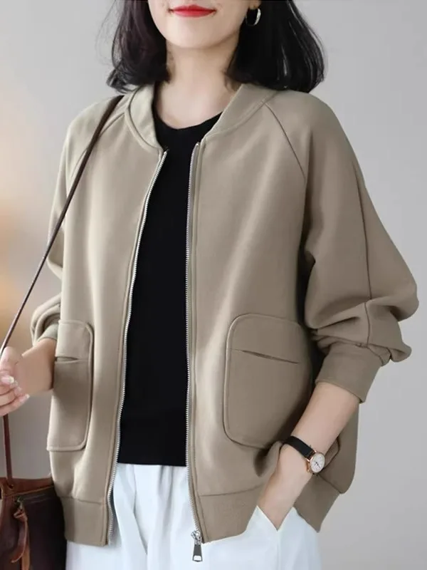 

Faionable ort Baseball Jaet, женская весна-осень 2024, новинка, свободный свитшот больших размеров, верхняя одежда в европейском стиле