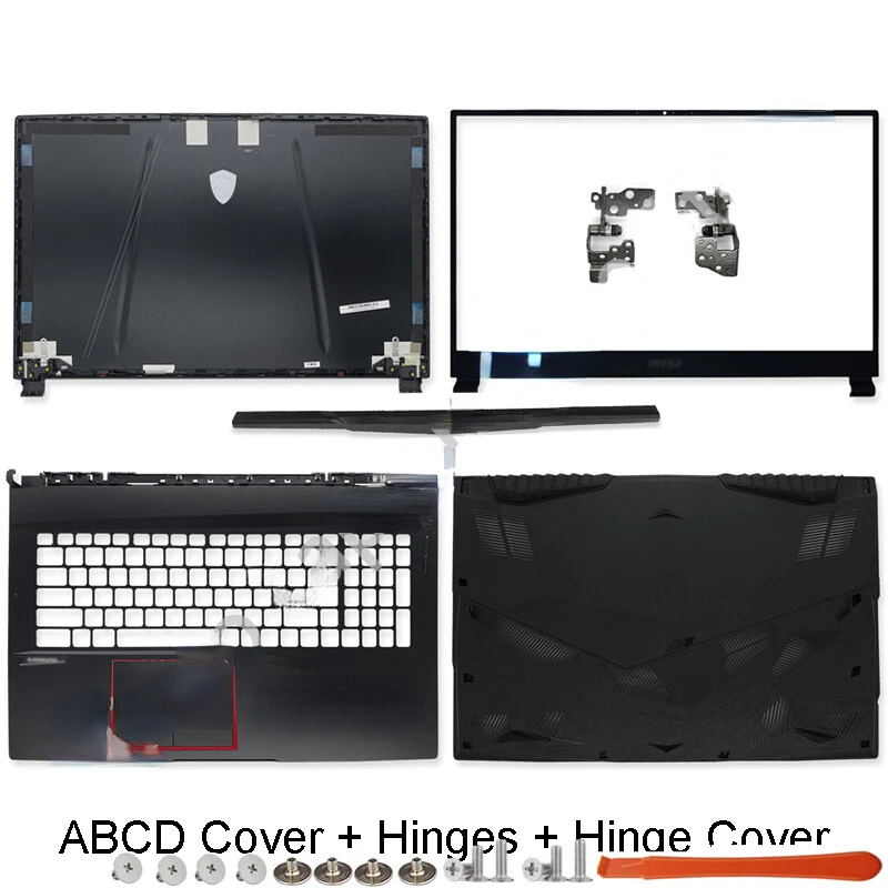 

Крышка матрицы (верхняя) с рамкой, панелью для рук и петлями для MSI GE75MVR 8RE/F MS-17E1/E2/E9