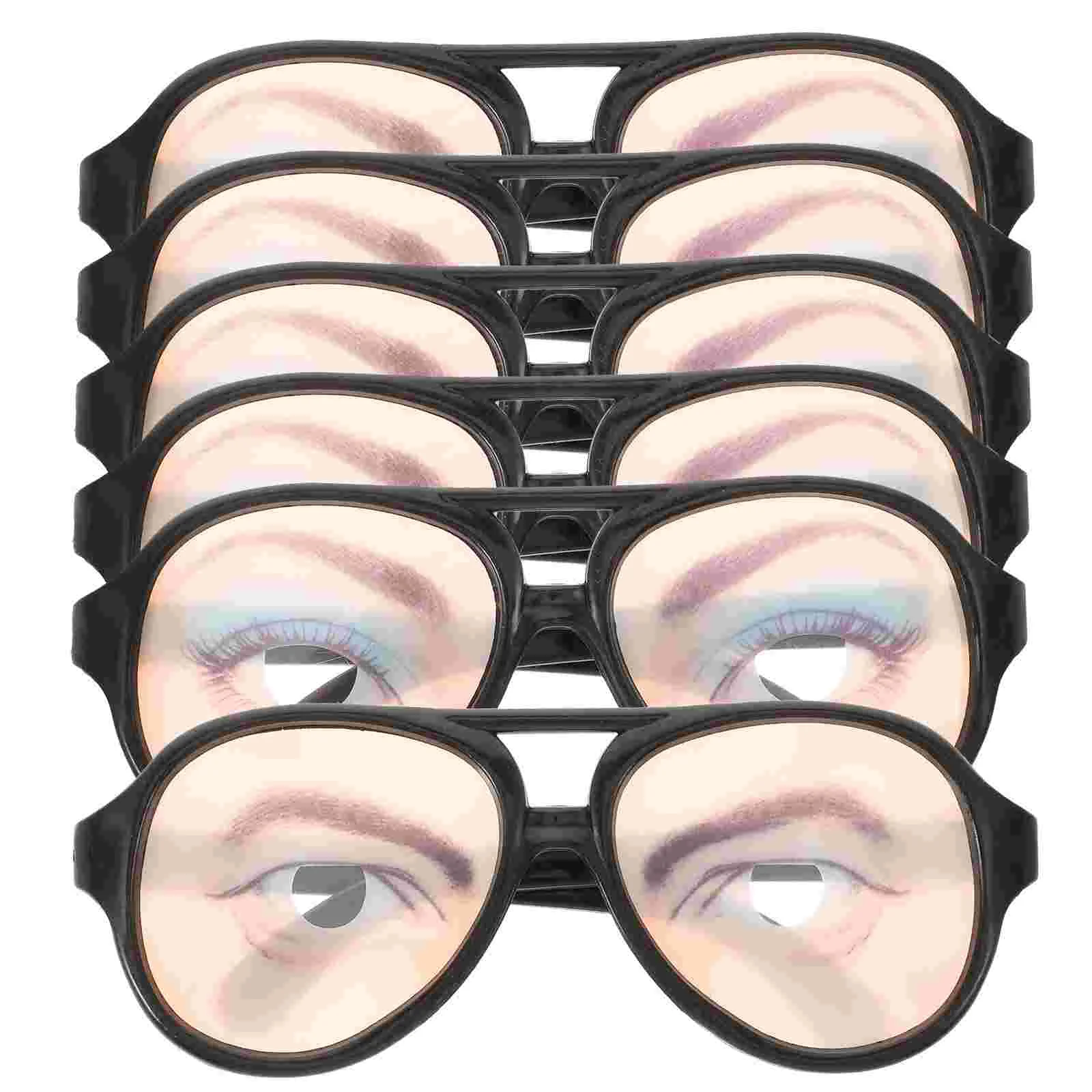 

6 Pcs Giant Glasses Googly Eyes Funny for Kids Eyeglasses Costume Halloween Costumes Party Child