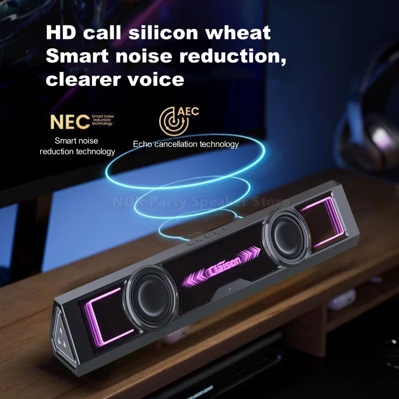 Barra de sonido Multimedia, altavoces inalámbricos Bluetooth, altavoz de 2 modos, Audio de ordenador, sonido alto, USB, con cable, altavoz Esports de escritorio