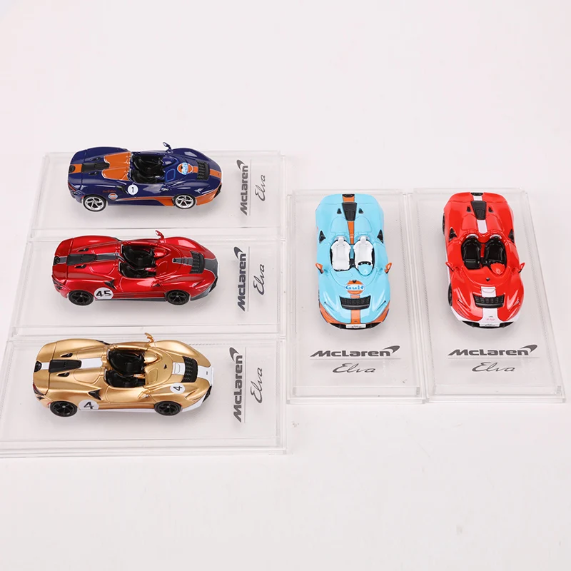 On sale CM Model 1:64 Elva Diecast Model Car Blue And Gray Spot stock
