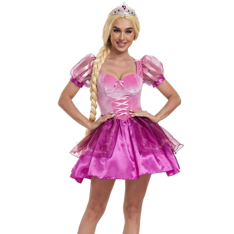 Carnival Halloween Classic Lady Beauty Princess Belle Costume Aurora Snow White Queen Spooktacular