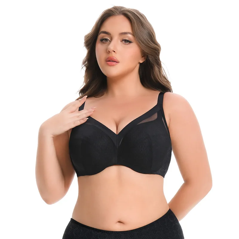 

Бюстгальтеры-невидимки C D E F G H I J 75 80 85 90 95 больших размеров для женщин, черное нижнее белье, бюстгальтеры-бралетты, женское белье, черное белье