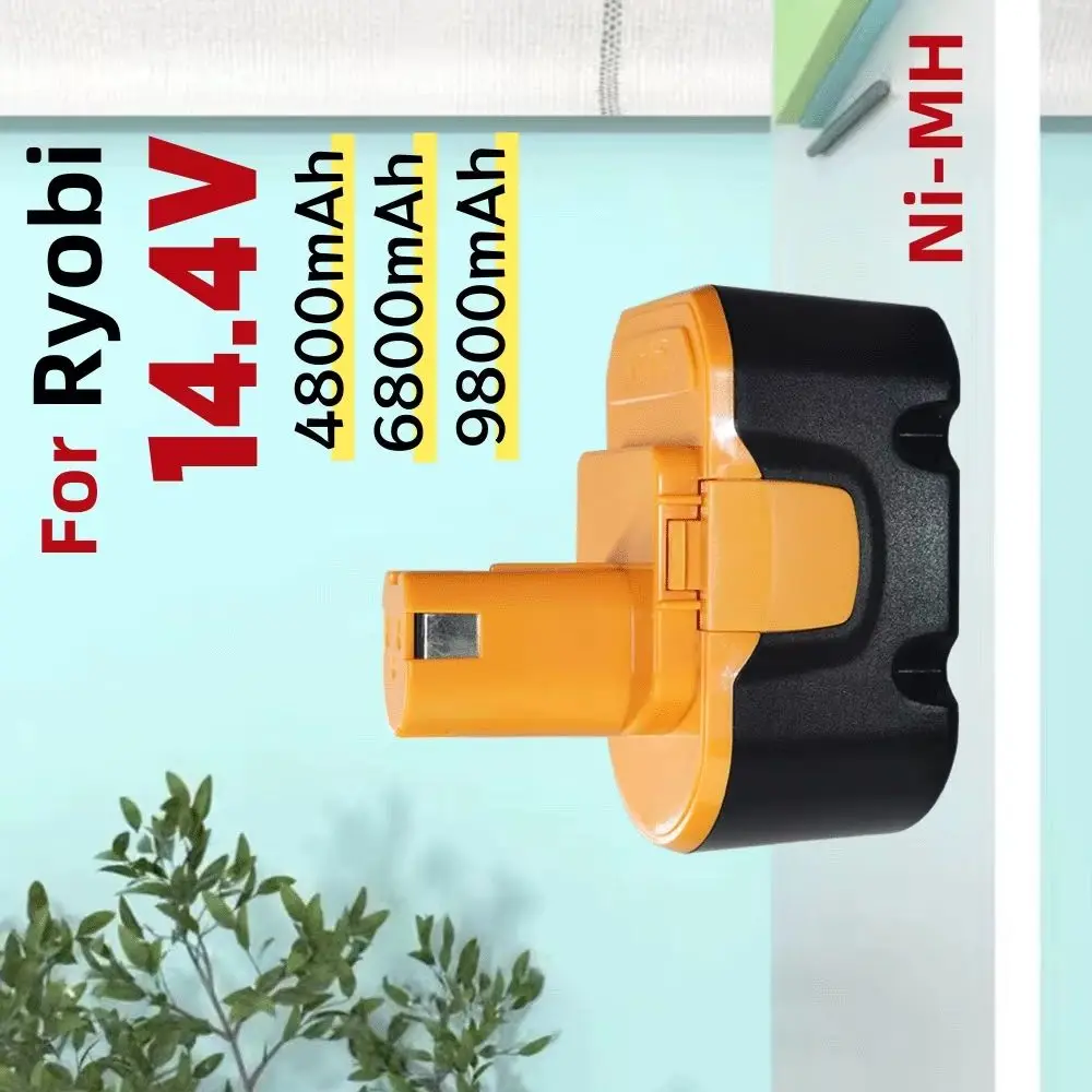for Ryobi 14,4 V 9800mAh Batterie SaftSafety Kompatibel R10521 RY6201 RY6202 130224010 130224011 130281002 Replace battery