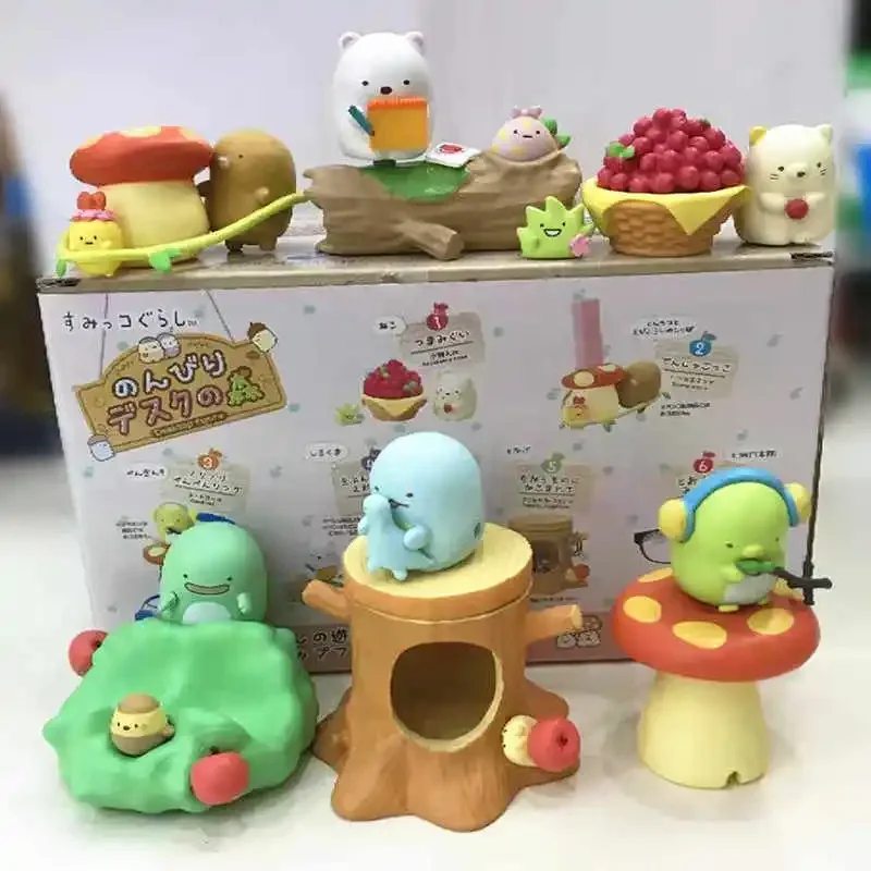 Sumikkogurashi Table Storage Organization Pen Holder Glasses Stand Ornaments Miniature Blind Box Toy Collection Kids Gifts