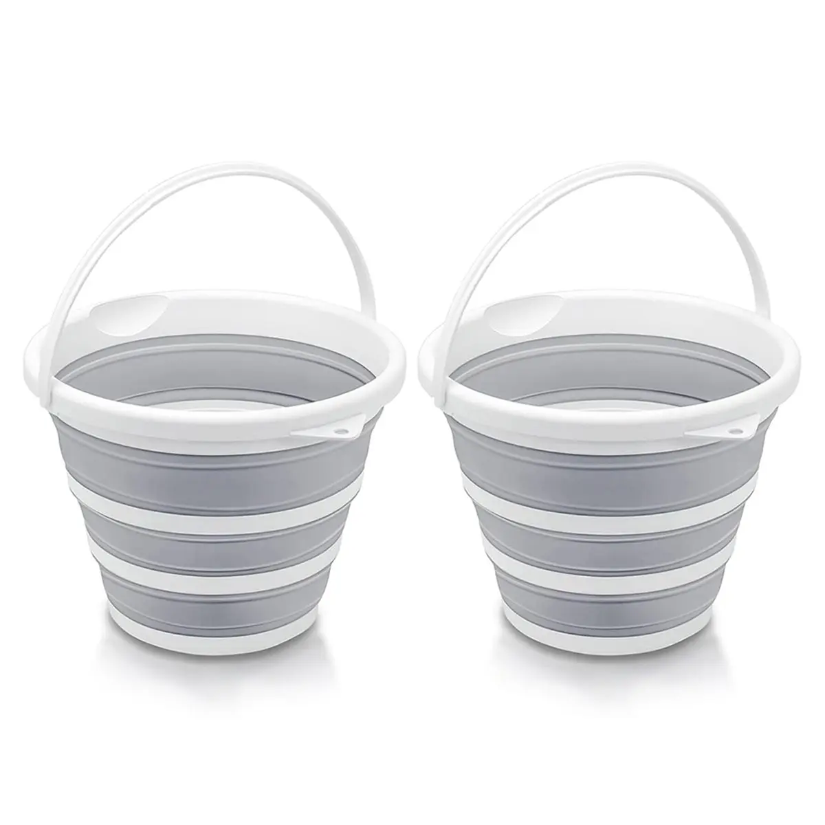 

Складные ведра — емкость 10 л для кемпинга, мойки автомобилей, садоводства, многоцелевого использования, 2 шт. [cilae-17R]