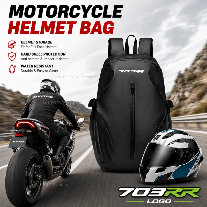 Knight Backpack Motorcycle Helmet Bag Travel Equipment Waterproof Large Capacity For ZONTES 703RR 703 RR rr 2025 2024