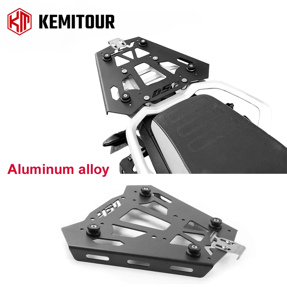 MT450 Motorrad-Heckgepäckträger Topcase-Halterung für CFMOTO 450MT 2024 2025 2026 – Robuster Aluminium-Heckgepäckträger zum Anschrauben, einfache Montage, Schwarz, Zubehör