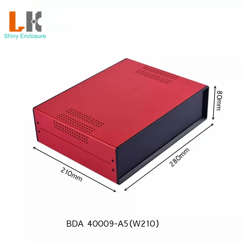 Imagem -04 - Diy Iron Junction Box Gabinete para Caixa do Projeto Fonte de Alimentação Cases de Equipamentos Custom Iron Electric Enclosure 280x210x80 mm