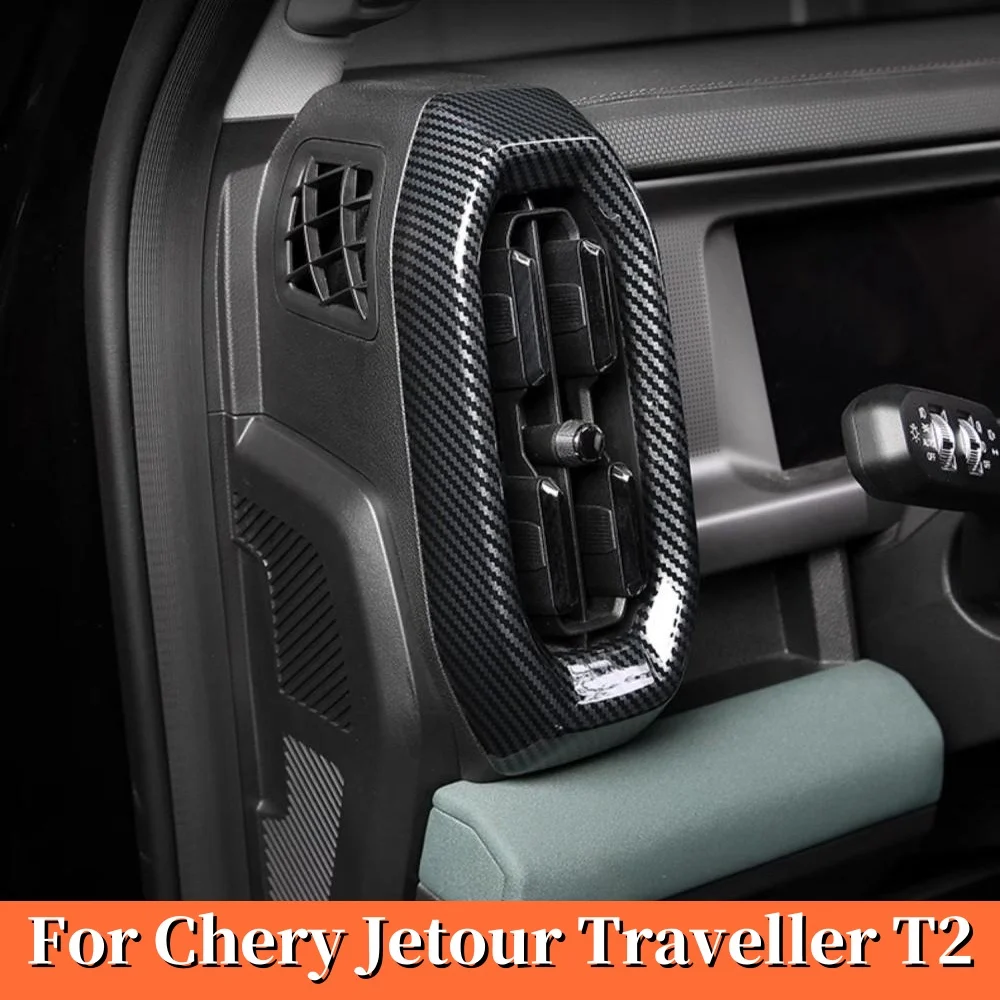 

For Chery Jetour Traveller T2 2023 2024 Jetour T2 ABS Styling Air Conditioning Dashboard Vent Cover Decorative Protection Frame