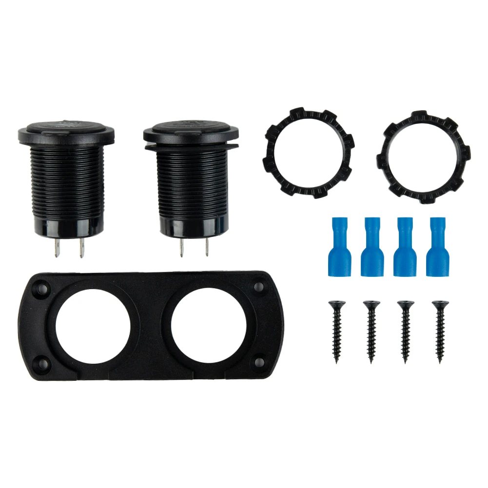 

4 порта, двойная USB-розетка для зарядного устройства для караванов и кемперов 12 В, 24 В, заподлицо с защитой цепи безопасности