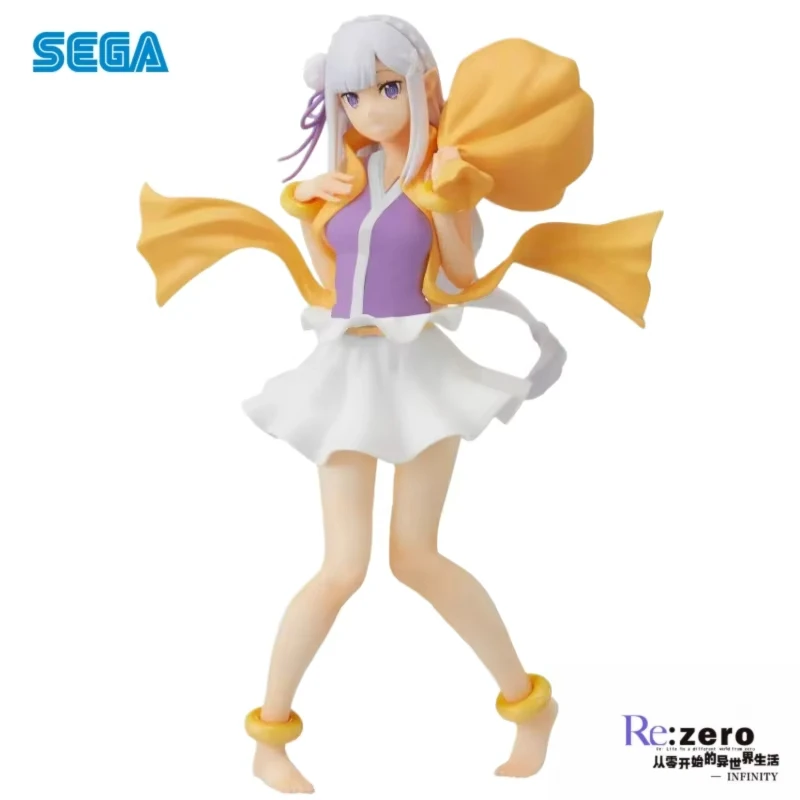 In Stock Sega Original Re:zero - Starting Life In Another World Emilia Anime Characters Action Figure Model Toys Statue view 3