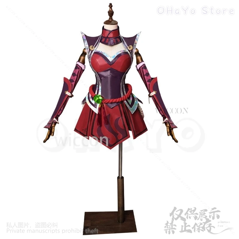 Anime Game LOL Cosplay Costume personnalisé, enraciné, feu Ahri, robe sexy trempée, perruques Lolita, renard pour Halloween, fête de Noël, filles, femmes